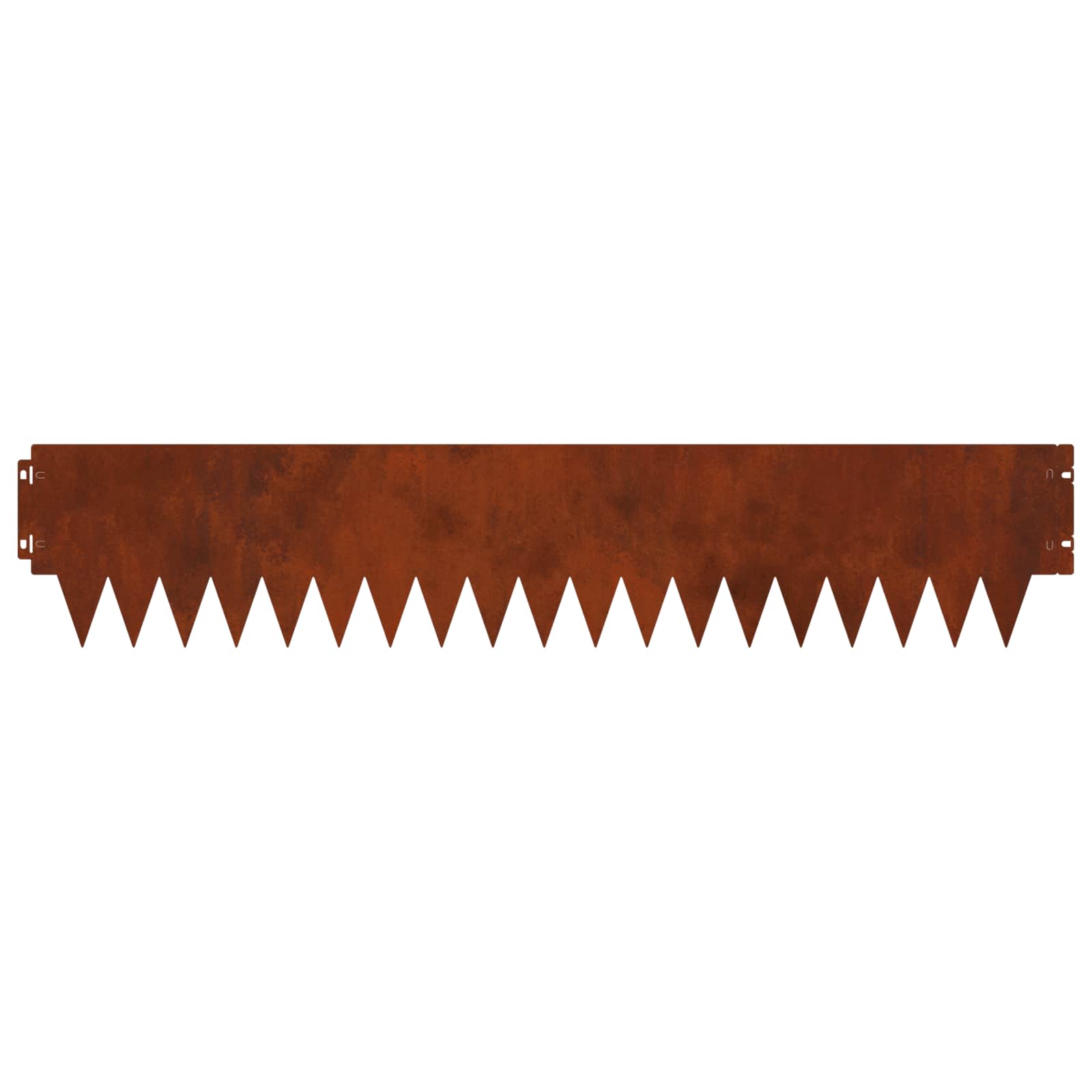 Tuinrand 10 pcs 103 x 20 cm metaal Roestig