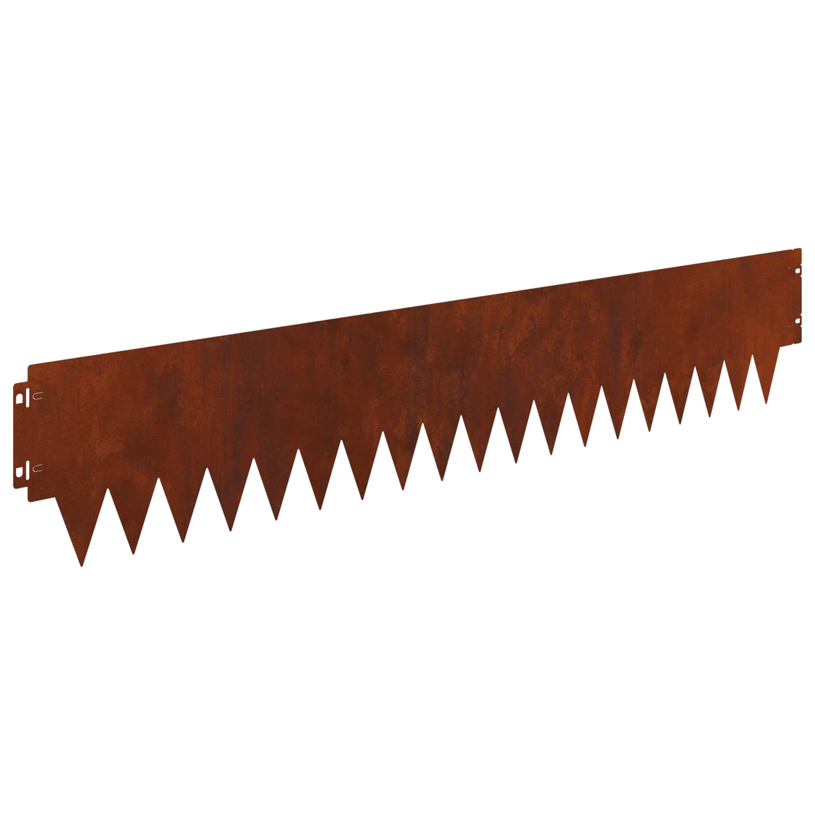 Tuinrand 30 pcs 103 x 20 cm metaal Roestig
