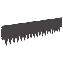 Tuinrand 20 pcs 103 x 25 cm metaal Zwart
