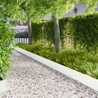 Gazonrand 10 stuks metaal wit 103x25 cm