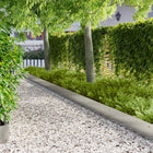 Tuinrand 30 stuks 103x25 cm metaal zilverkleurig