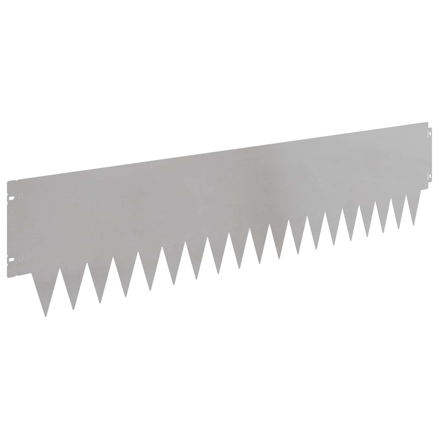 Tuinrand 30 pcs 103 x 25 cm metaal Zilverkleurig