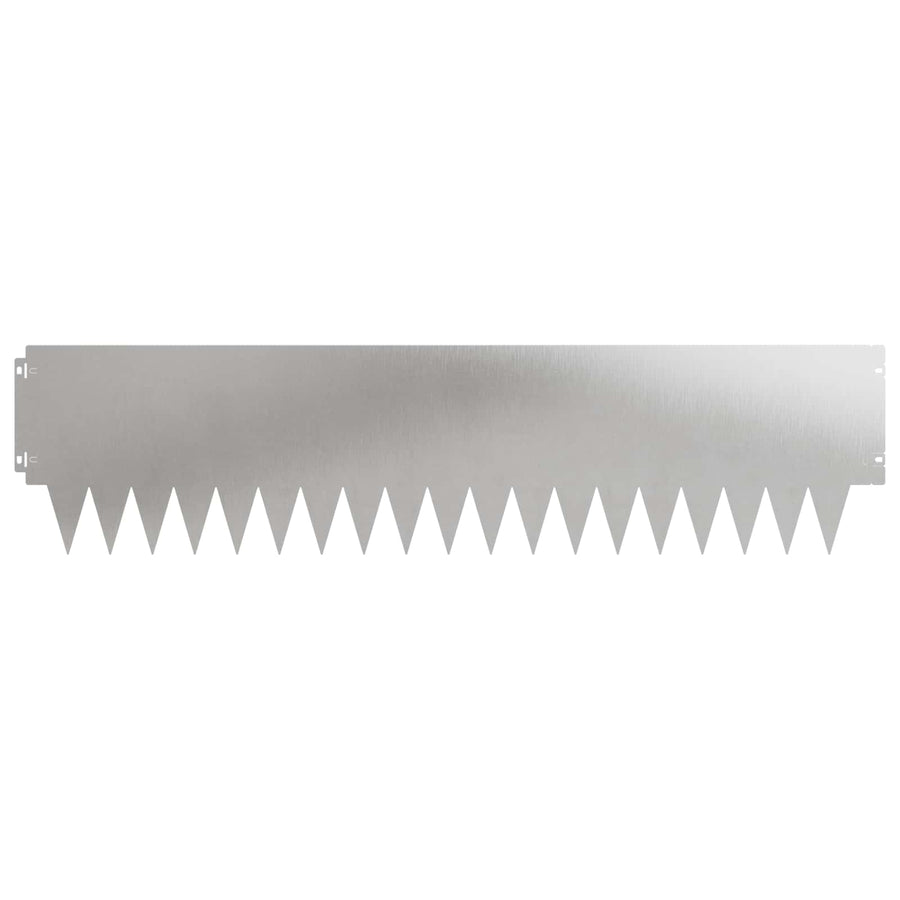 Tuinrand 30 pcs 103 x 25 cm metaal Zilverkleurig