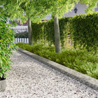 Gazonrand metaal 30 stuks 103x25 cm zilver