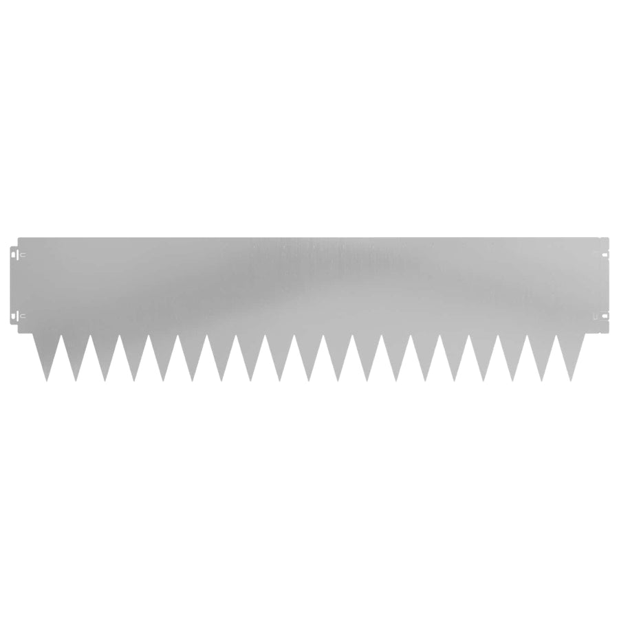 Tuinrand 30 pcs 103 x 25 cm metaal Zilverkleurig