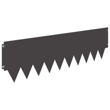 Tuinrand 10 pcs 103 x 30 cm metaal Zwart