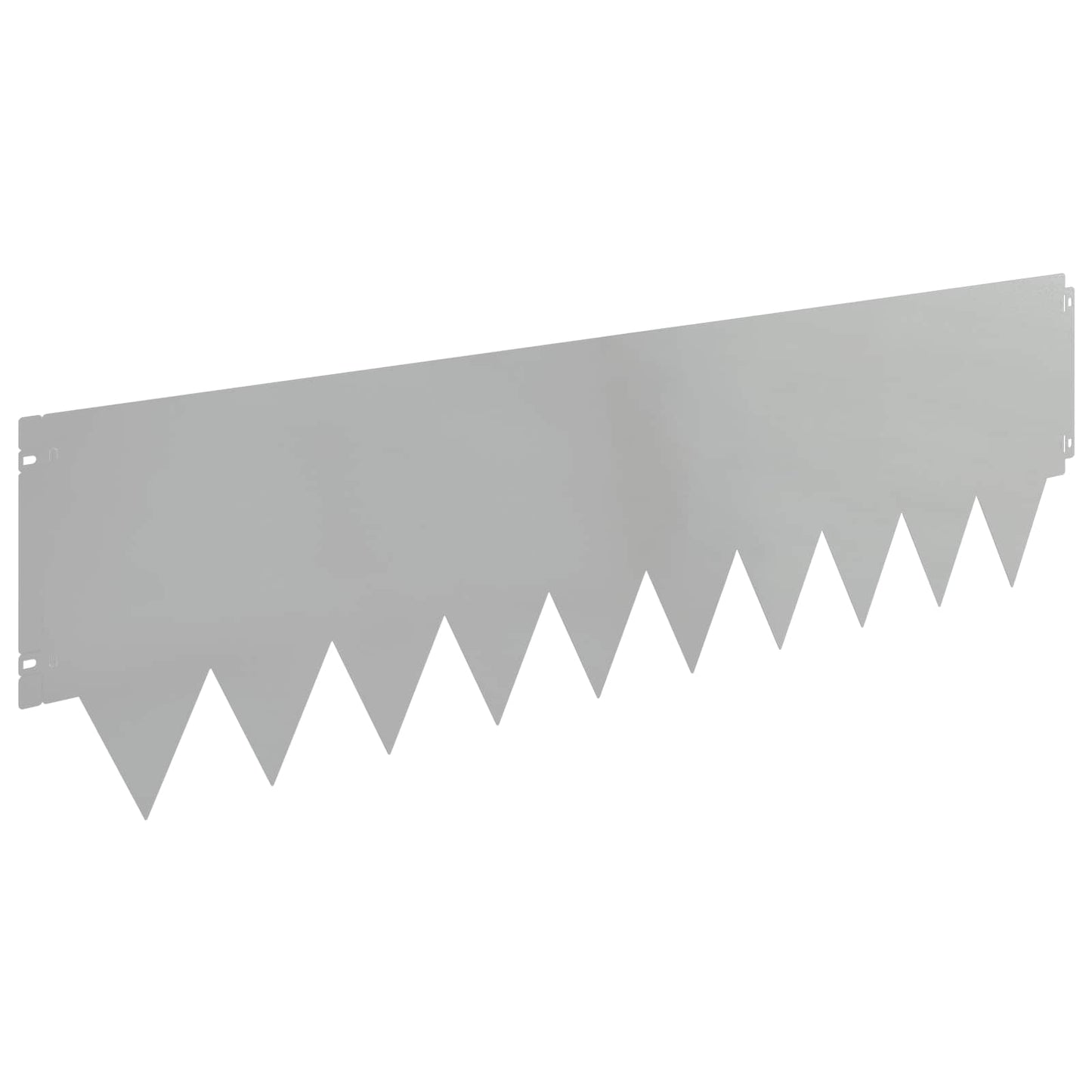 Tuinrand 10 pcs 103 x 30 cm metaal Zilverkleurig