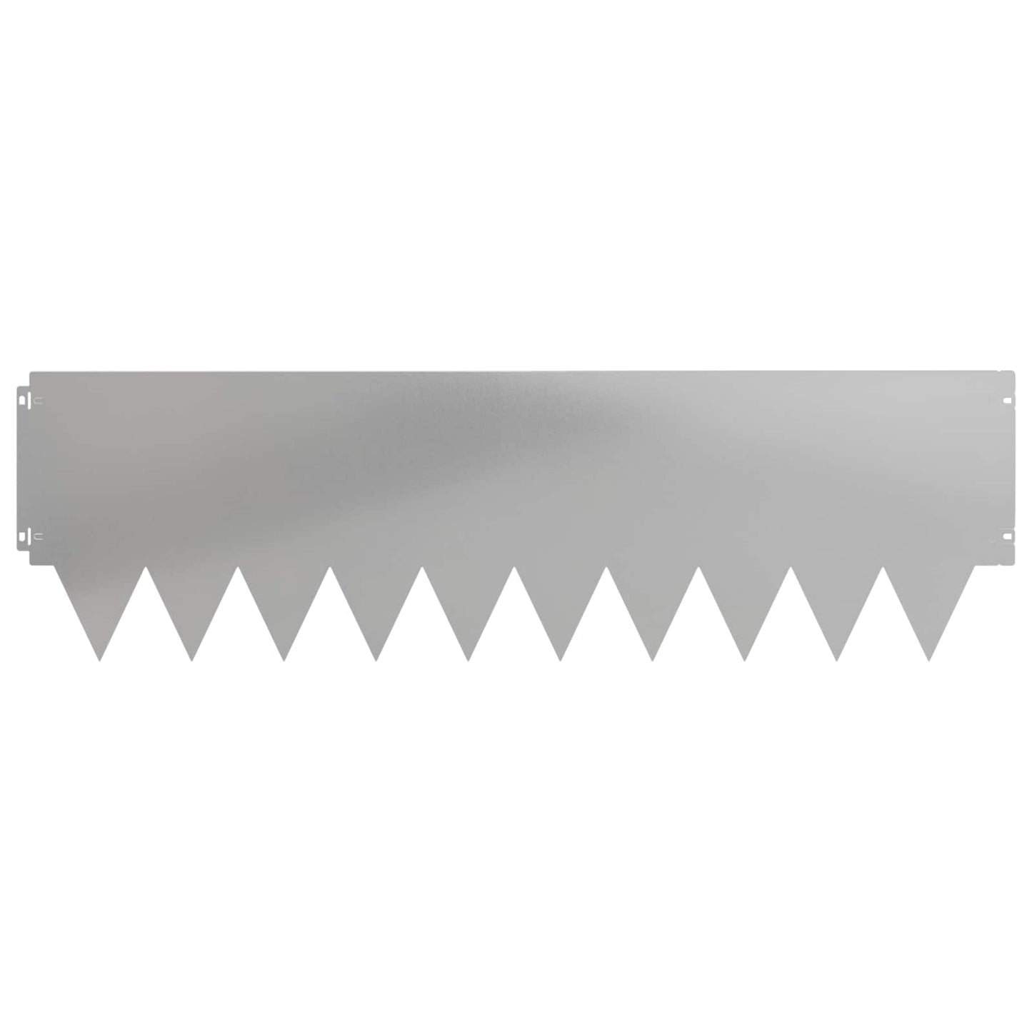 Tuinrand 10 pcs 103 x 30 cm metaal Zilverkleurig