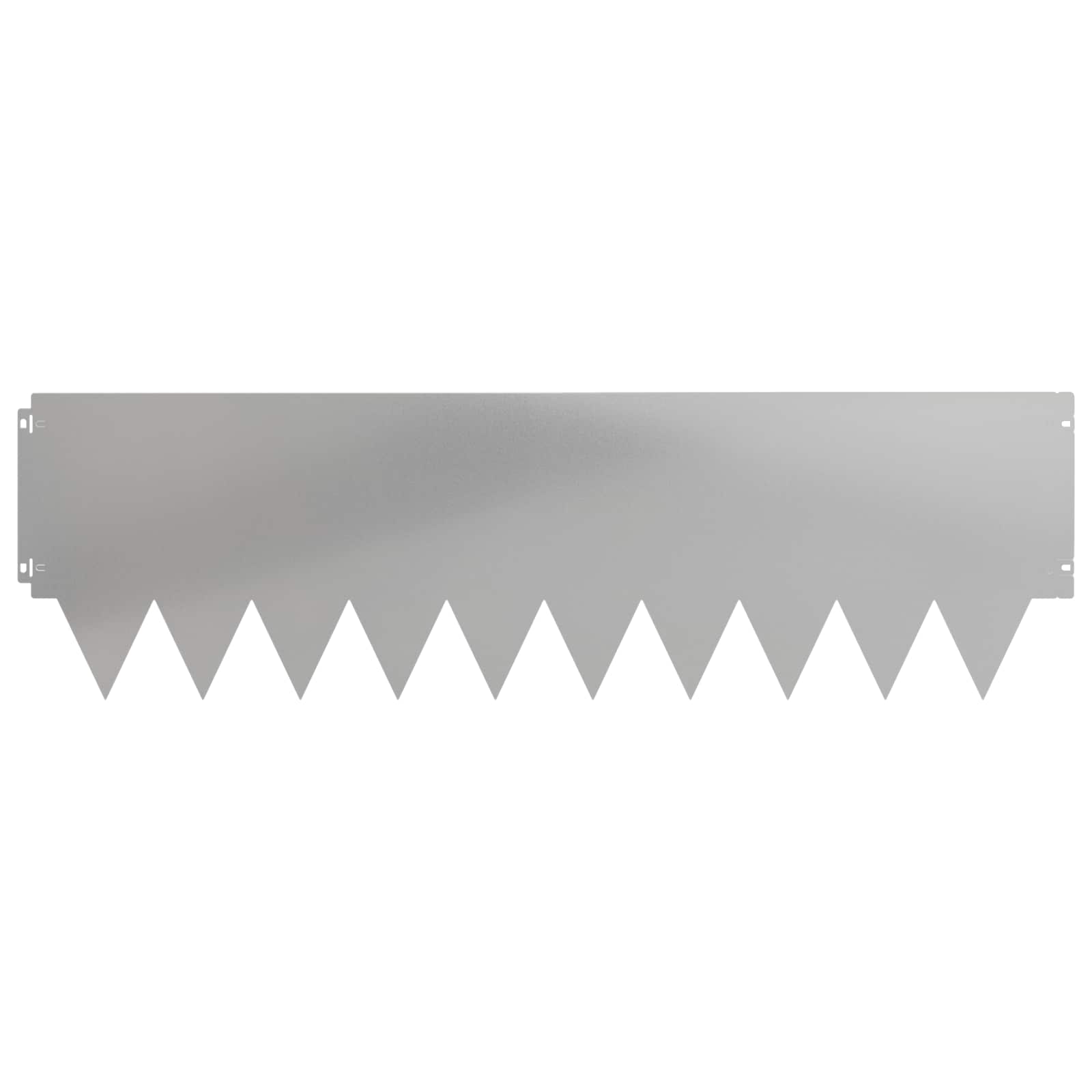 Tuinrand 20 pcs 103 x 30 cm metaal Zilverkleurig