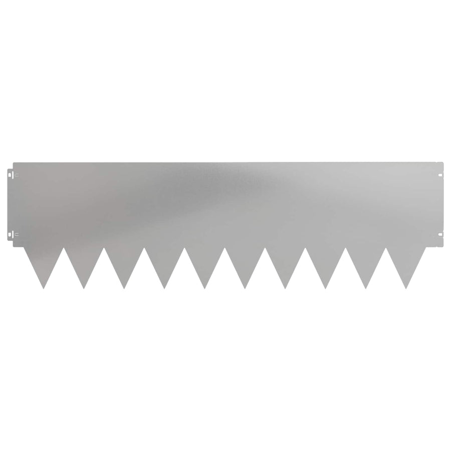 Tuinrand 20 pcs 103 x 30 cm metaal Zilverkleurig