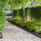 Gazonrand 10 stuks 103x10 cm staal zwart