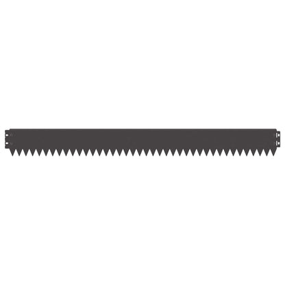Gazonrand 30 pcs 103 x 10 cm Staal Zwart