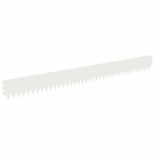 Gazonrand 50 pcs 103 x 10 cm Staal Wit