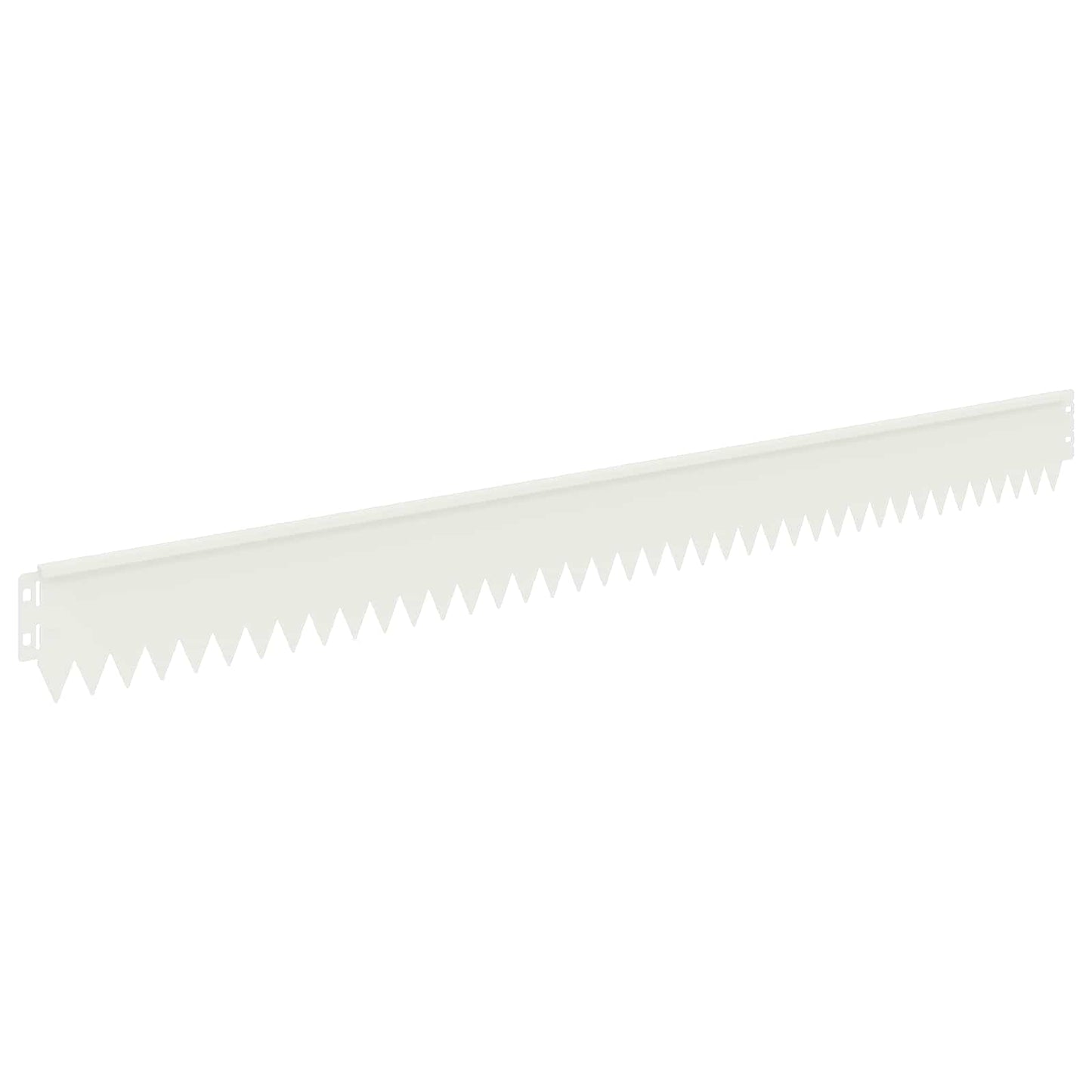 Gazonrand 50 pcs 103 x 10 cm Staal Wit