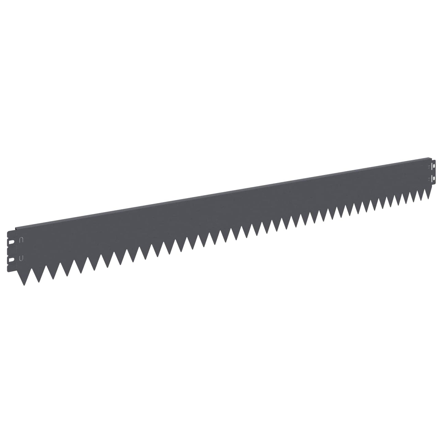 Gazonrand 10 pcs 103 x 10 cm Staal Antracietkleurig