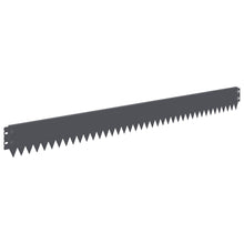 Gazonrand 20 pcs 103 x 10 cm Staal Antracietkleurig