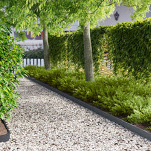 Gazonrand 30 pcs 103 x 10 cm Staal Antracietkleurig