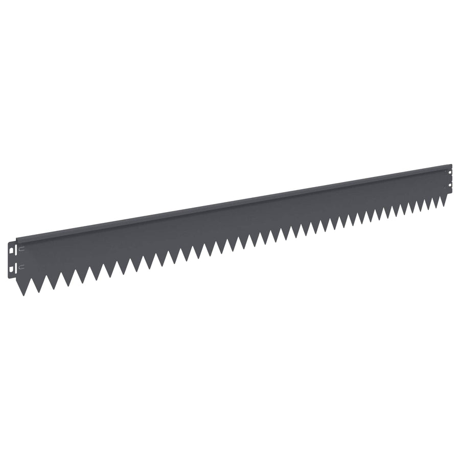 Gazonrand 30 pcs 103 x 10 cm Staal Antracietkleurig