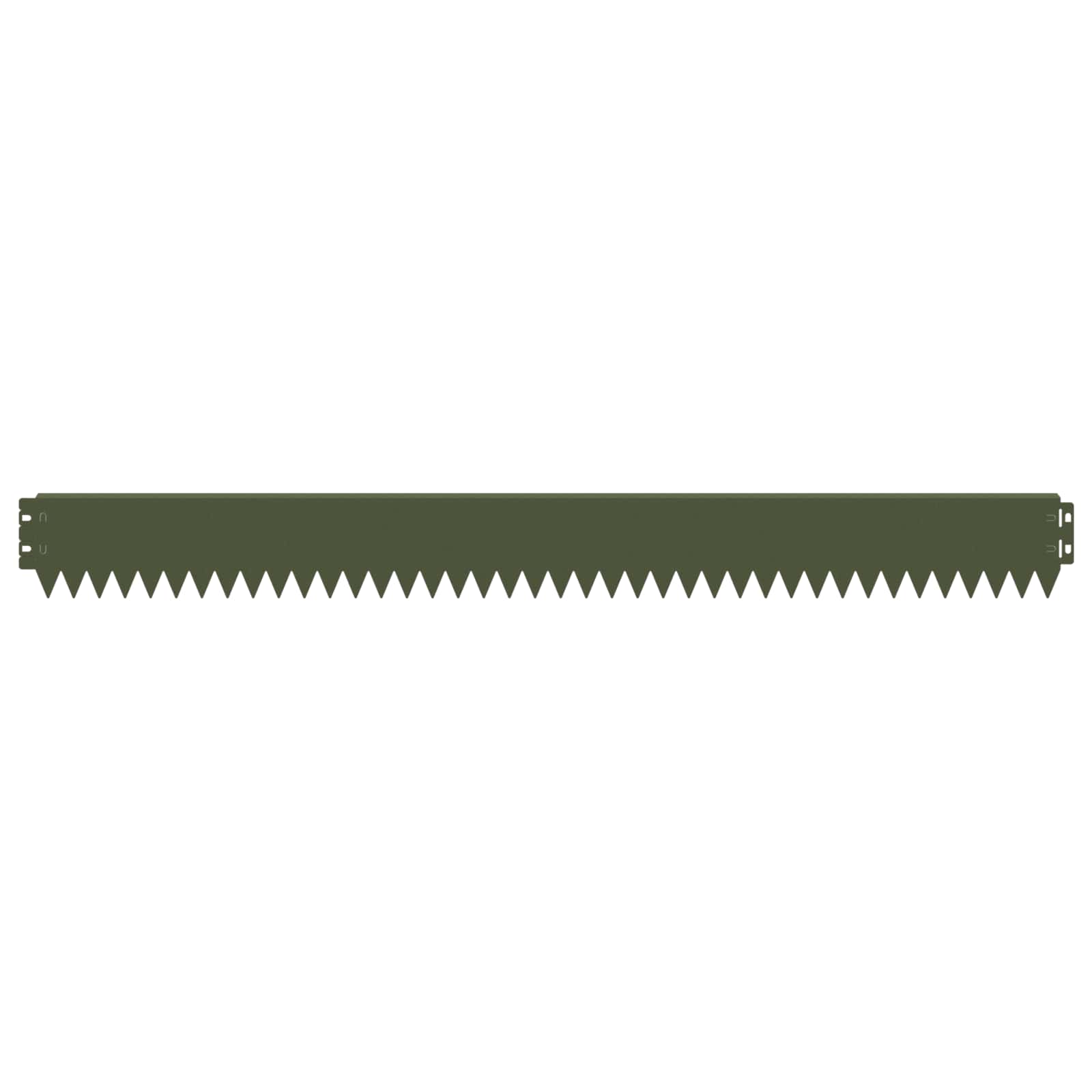 Gazonrand 10 pcs 103 x 10 cm Staal Olijfgroen