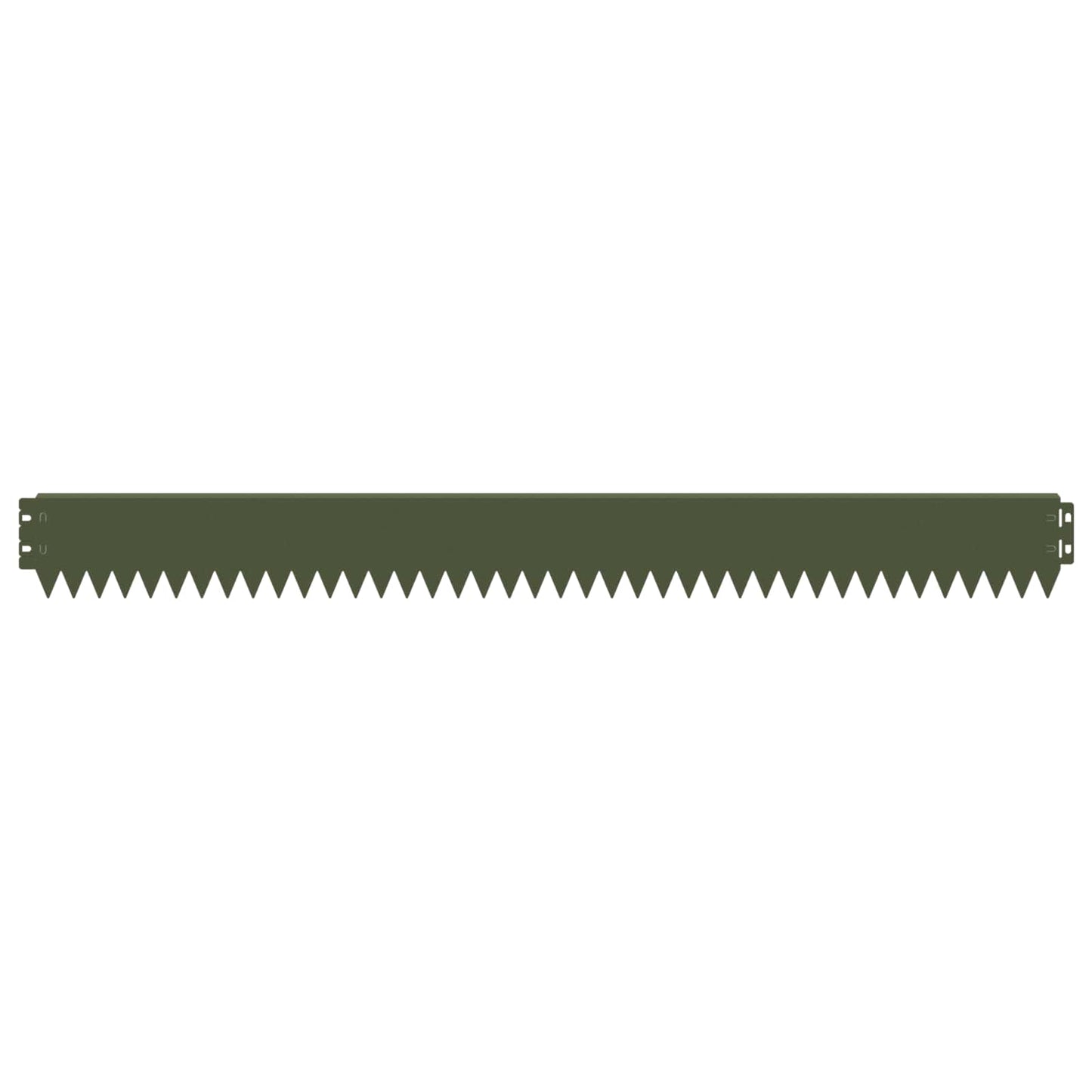 Gazonrand 20 pcs 103 x 10 cm Staal Olijfgroen