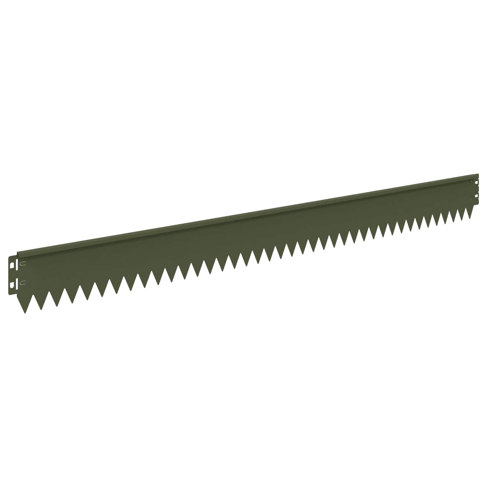 Gazonrand 30 pcs 103 x 10 cm Staal Olijfgroen