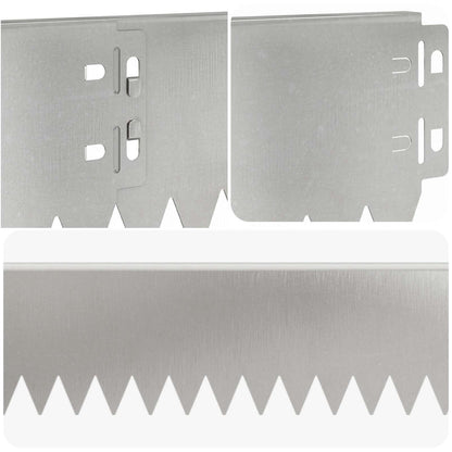 Gazonrand 10 pcs 103 x 10 cm Staal Zilverkleurig
