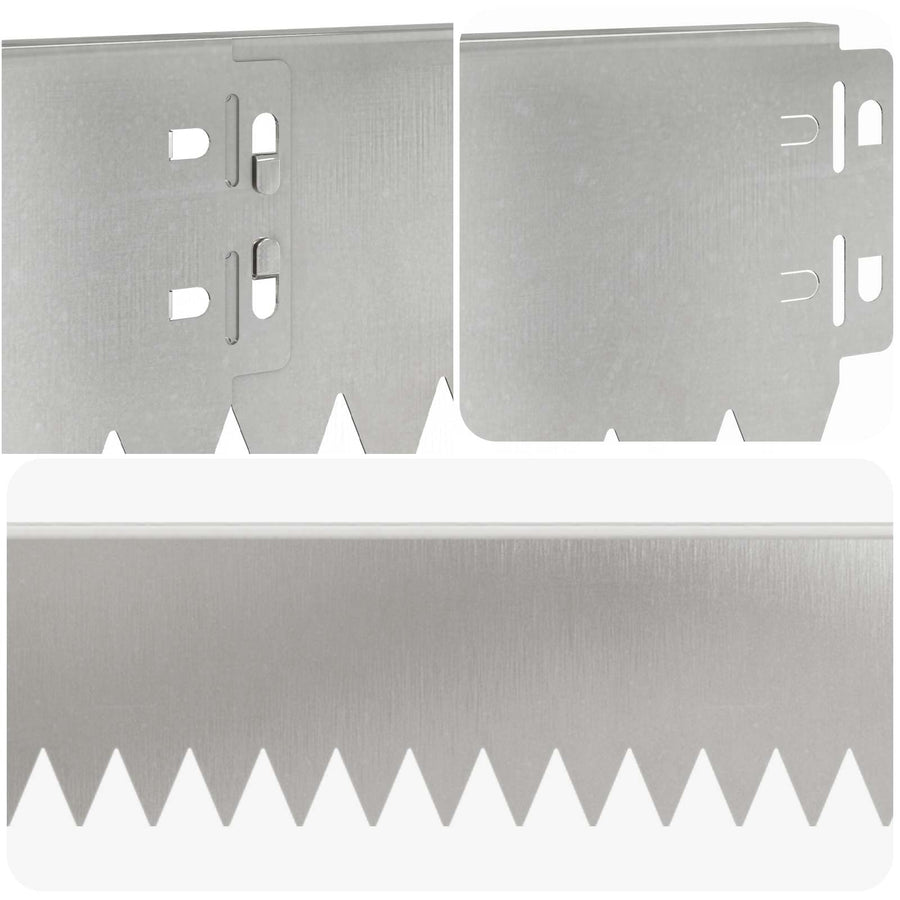 Gazonrand 20 pcs 103 x 10 cm Staal Zilverkleurig