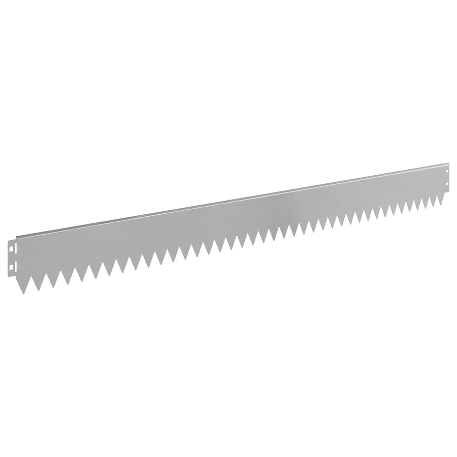 Gazonrand 30 pcs 103 x 10 cm Staal Zilverkleurig