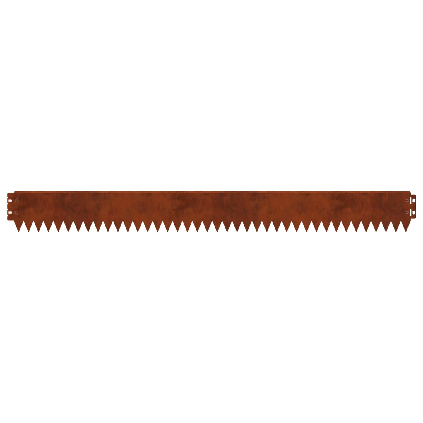 Gazonrand 10 pcs 103 x 10 cm Staal Roestig