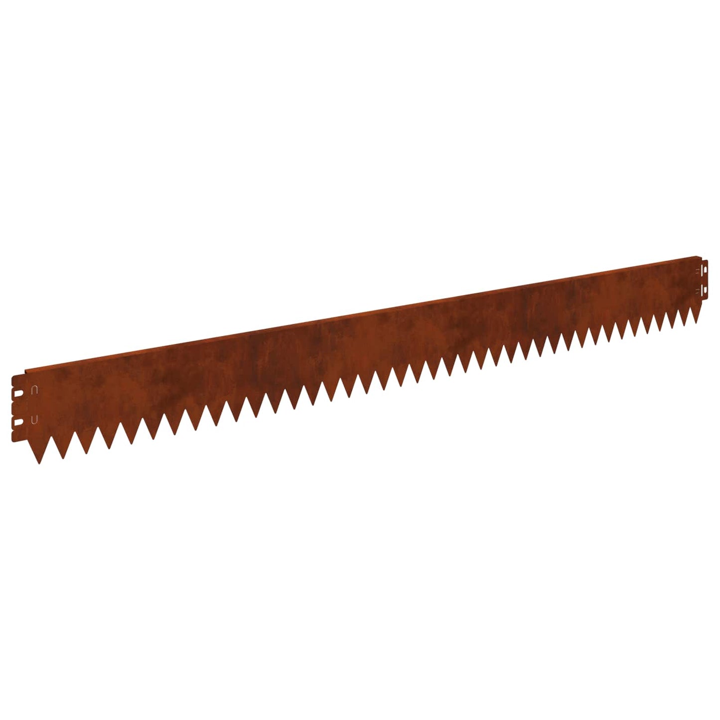 Gazonrand 20 pcs 103 x 10 cm Staal Roestig