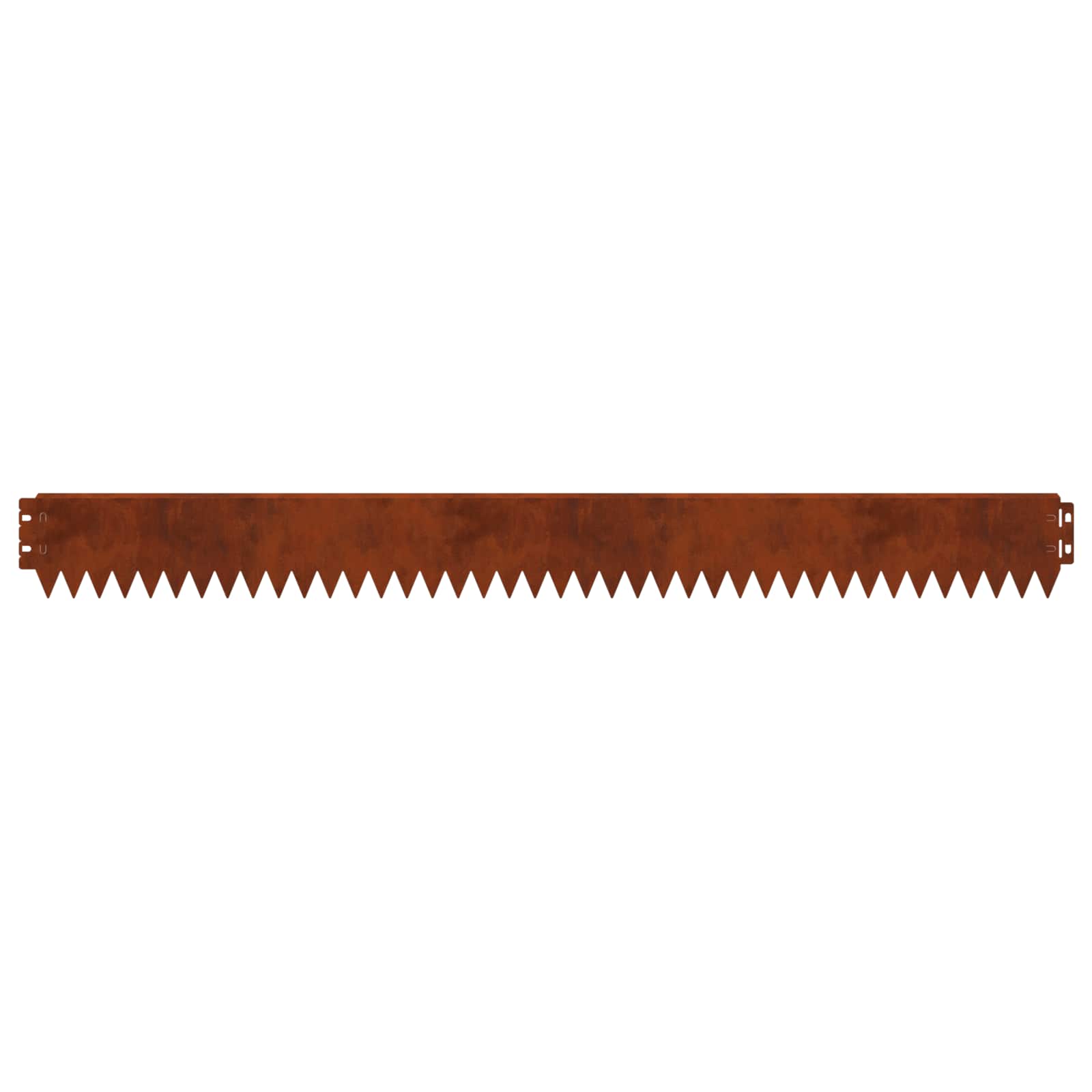 Gazonrand 30 pcs 103 x 10 cm Staal Roestig