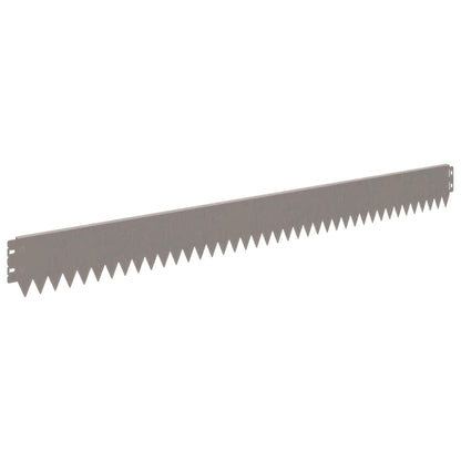 Gazonrand 50 pcs 103 x 10 cm Staal Roestig