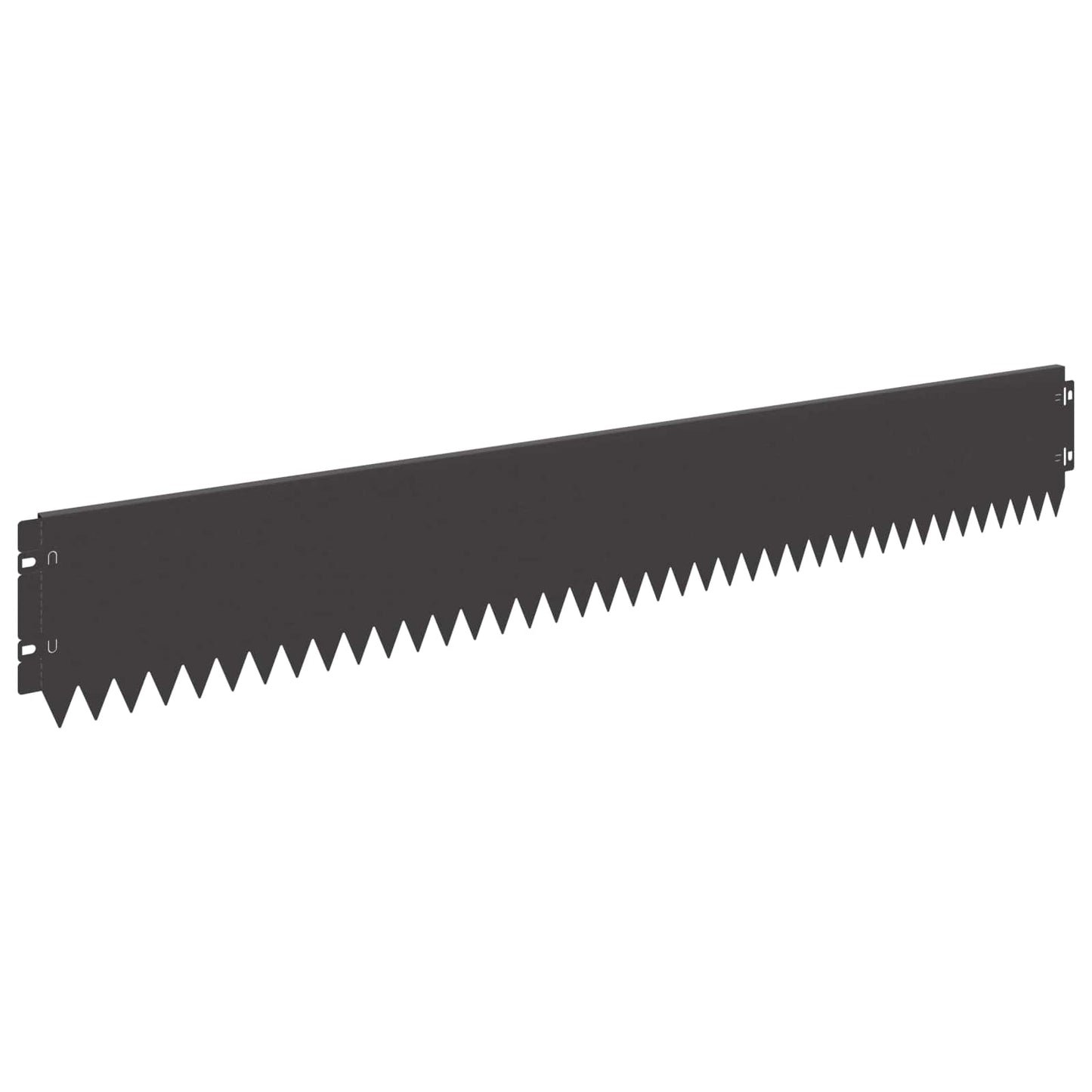 Gazonrand 20 pcs 103 x 15 cm Staal Zwart