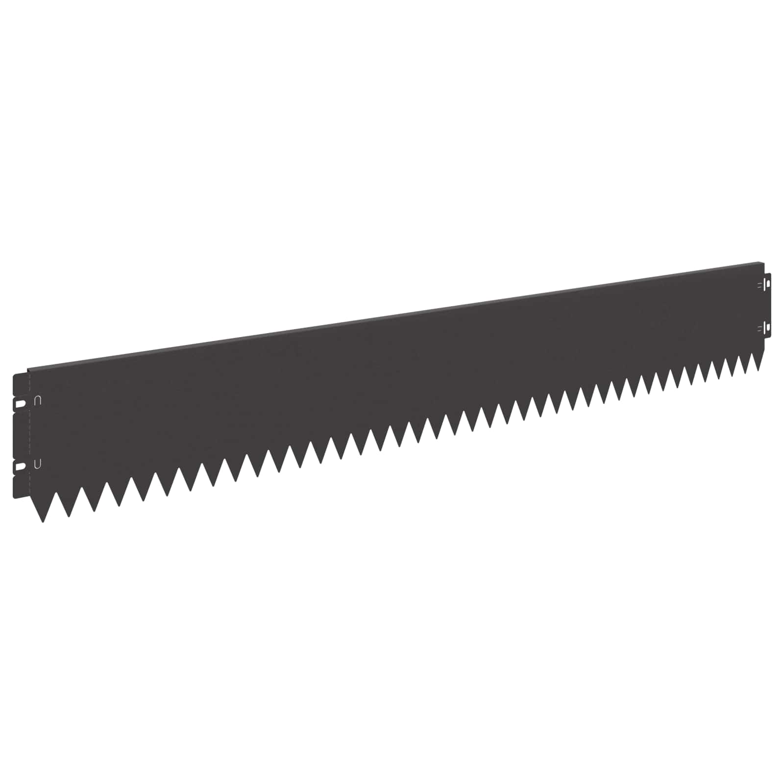 Gazonrand 20 pcs 103 x 15 cm Staal Zwart