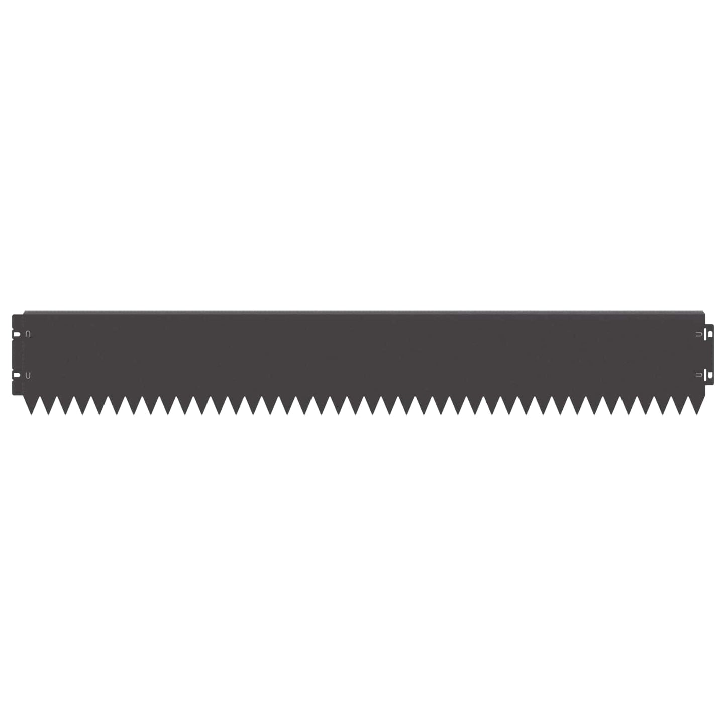 Gazonrand 20 pcs 103 x 15 cm Staal Zwart