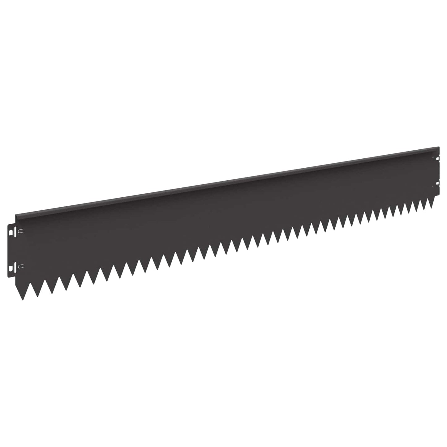 Gazonrand 30 pcs 103 x 15 cm Staal Zwart