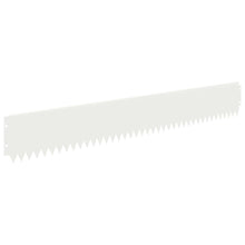 Gazonrand 20 pcs 103 x 15 cm Staal Wit