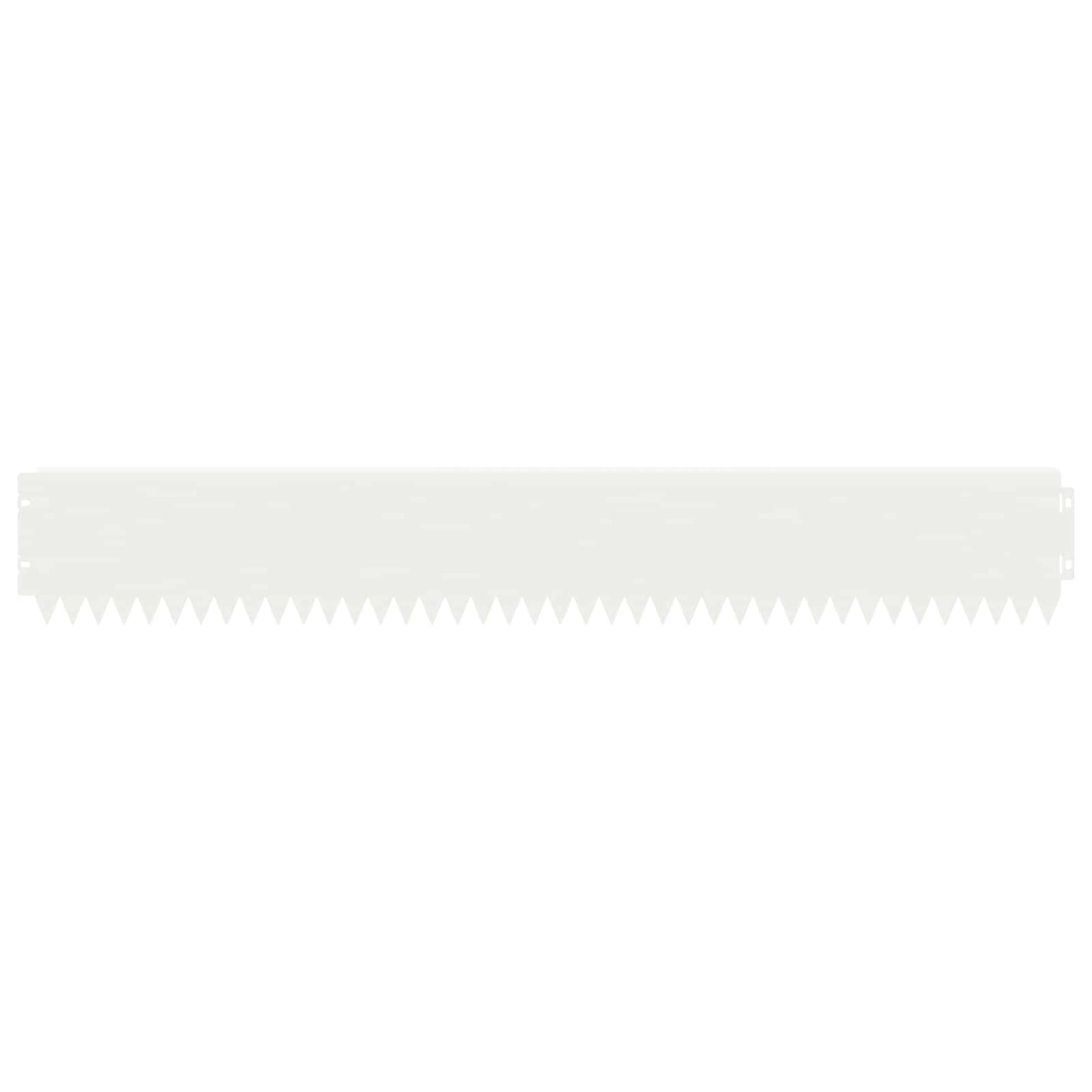 Gazonrand 20 pcs 103 x 15 cm Staal Wit