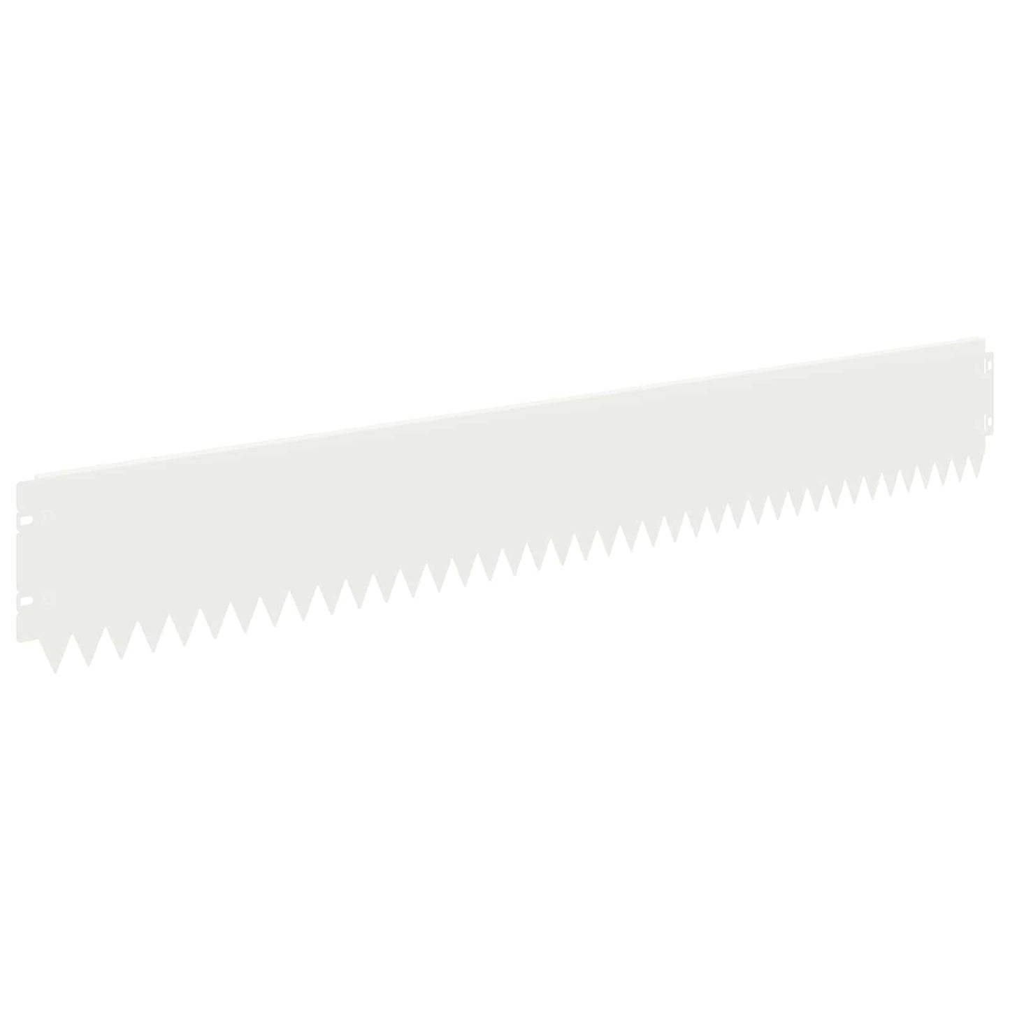 Gazonrand 30 pcs 103 x 15 cm Staal Wit