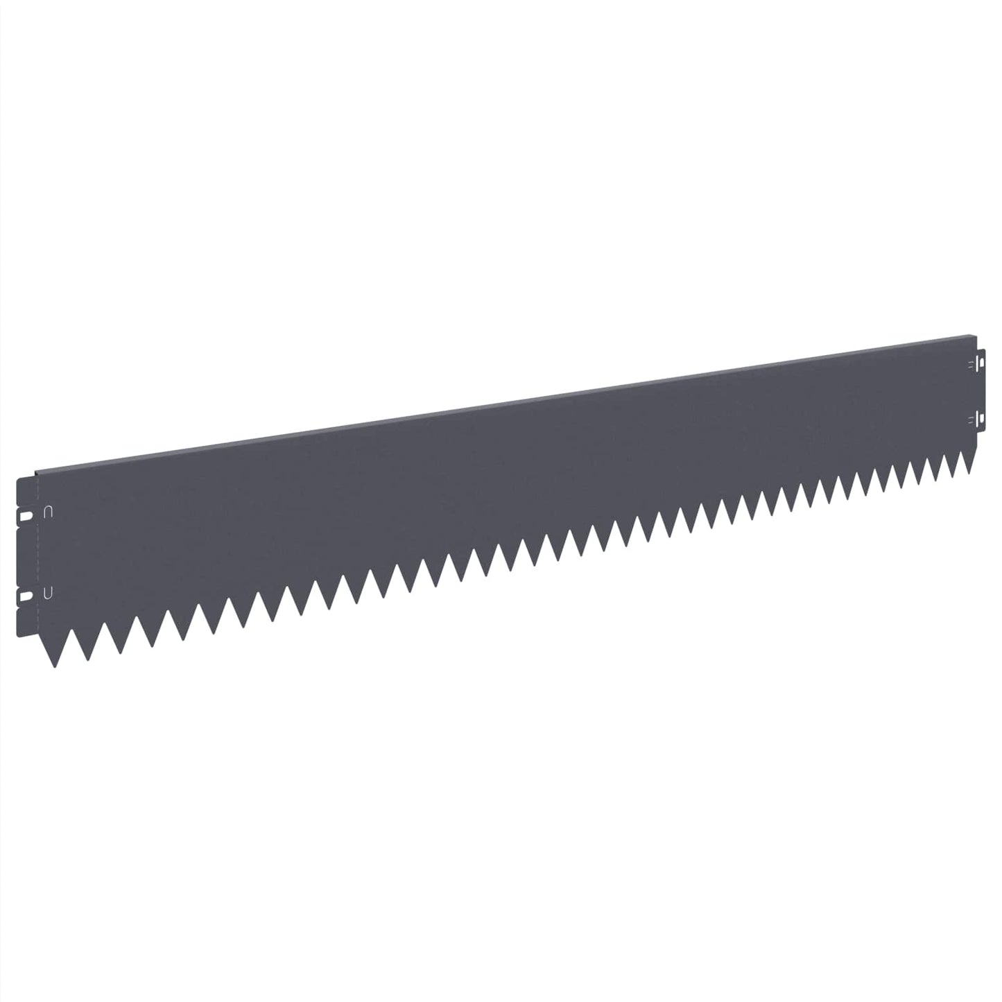 Gazonrand 10 pcs 103 x 15 cm Staal Antracietkleurig