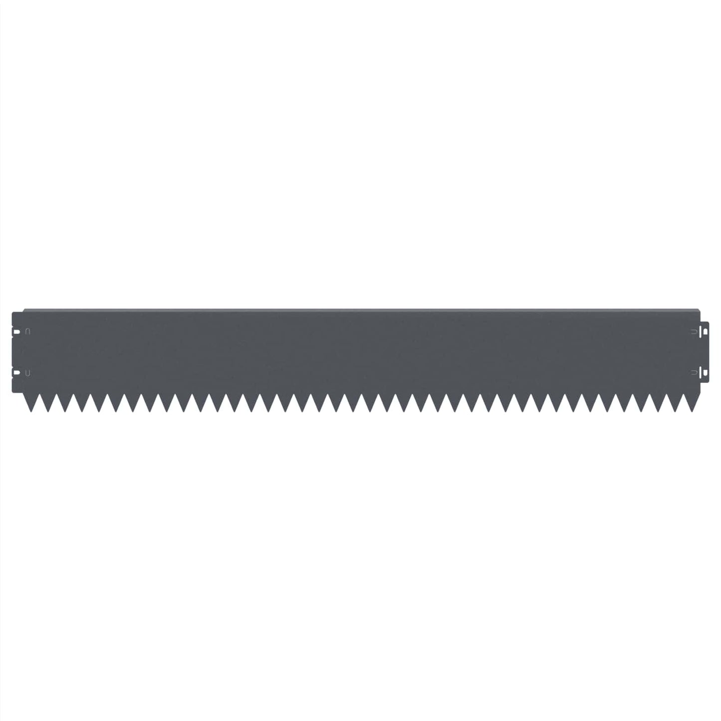 Gazonrand 10 pcs 103 x 15 cm Staal Antracietkleurig