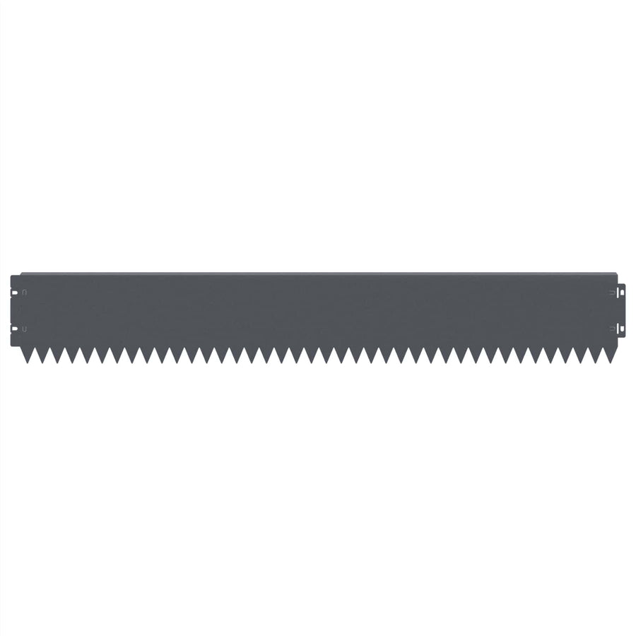 Gazonrand 20 pcs 103 x 15 cm Staal Antracietkleurig