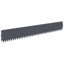 Gazonrand 30 pcs 103 x 15 cm Staal Antracietkleurig