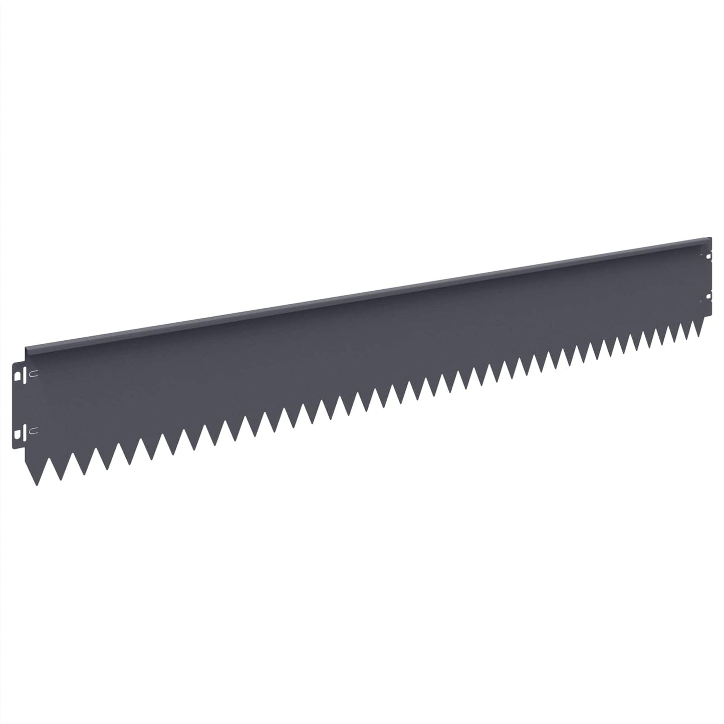 Gazonrand 30 pcs 103 x 15 cm Staal Antracietkleurig