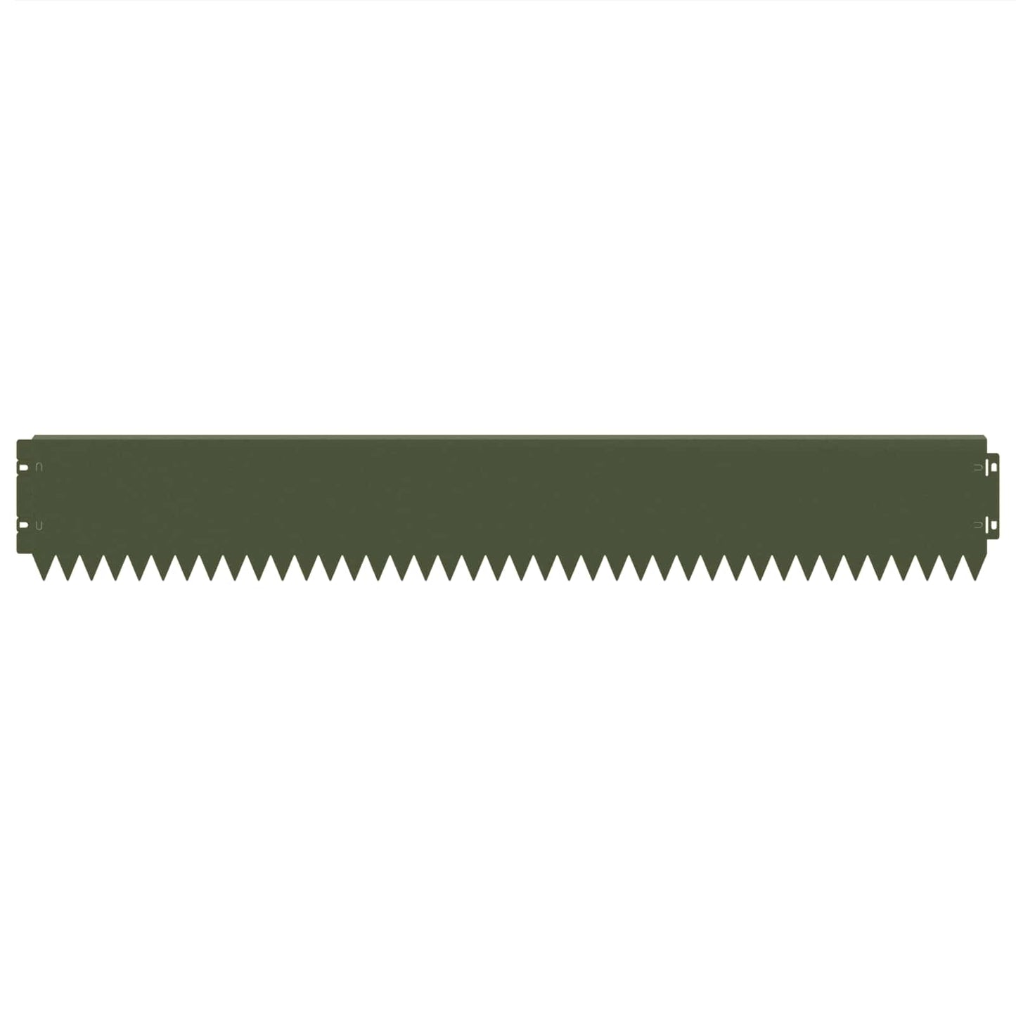 Gazonrand 30 pcs 103 x 15 cm Staal Olijfgroen