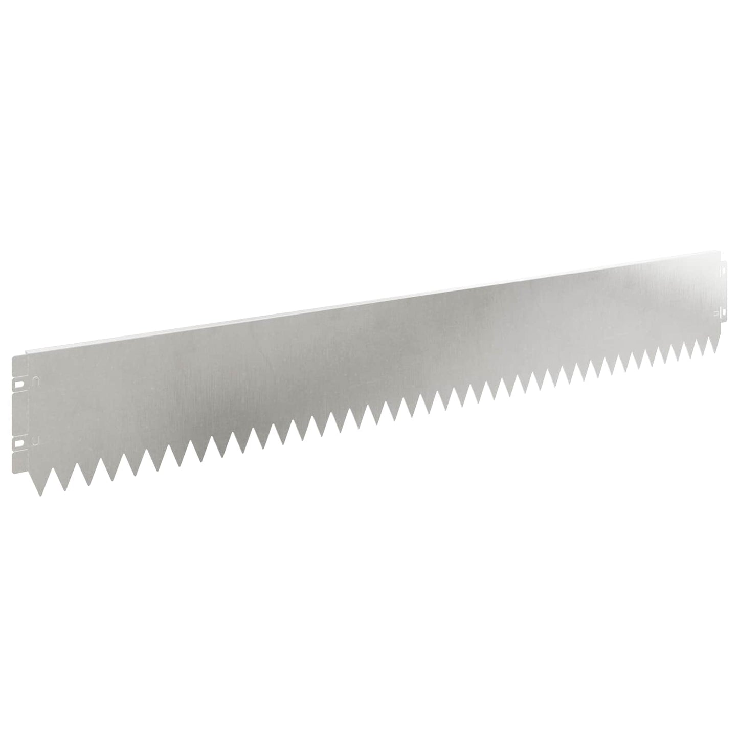 Gazonrand 20 pcs 103 x 15 cm Staal Zilverkleurig