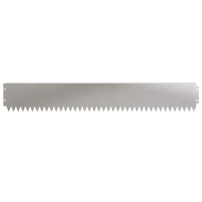 Gazonrand 20 pcs 103 x 15 cm Staal Zilverkleurig