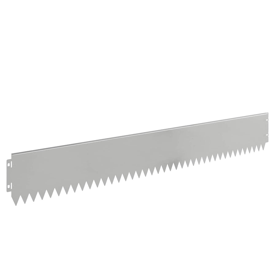 Gazonrand 30 pcs 103 x 15 cm Staal Zilverkleurig