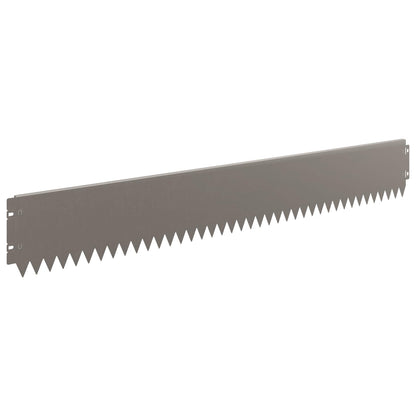 Gazonrand 20 pcs 103 x 15 cm Staal Roestig