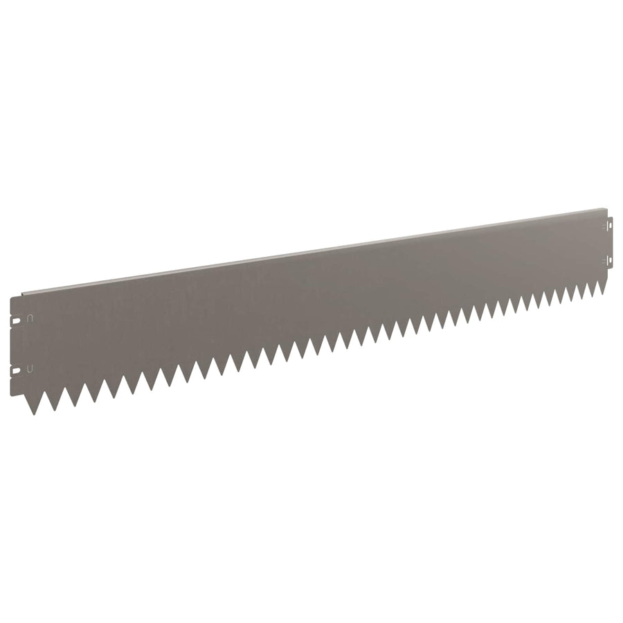 Gazonrand 30 pcs 103 x 15 cm Staal Roestig